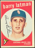 1959 Topps Barry Latman #477 Chicago White Sox RC VG front of card