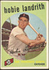 1959 Topps Hobie Landrith #422 San Francisco Giants Low Grade - Creases R100264 front of card