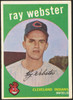 1959 Topps Ray Webster #531 Cleveland Indians RC VG R100275 front of card