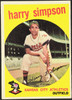 1959 Topps Harry Simpson #333 Kansas City Athletics EX+ R100277 front of card