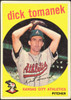 1959 Topps Dick Tomanek #369 Kansas City Athletics VG R100290 front of card