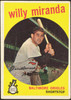1959 Topps Willy Miranda #540 Baltimore Orioles VG-EX R100296 front of card