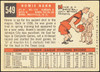 1959 Topps Howie Nunn #549 St. Louis Cardinals RC EX R100303 back of card