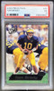 Front of 2000 Press Pass Tom Brady #37 RC PSA 5