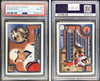 2000 Pacific Aurora Tom Brady #84 RC PSA 8 front and back of card