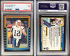 2000 Bowman Tom Brady #236 RC PSA 7 front and back of card