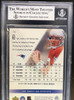 Back of 2000 SPx Tom Brady #130 /1350 RC BGS 8