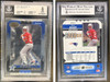 2000 Leaf Certified Tom Brady #207 Die-Cut SP RC BGS 8 front and back of card