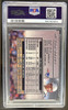Back of 2000 Fleer Metal Tom Brady #267 RC PSA 4