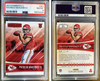2017 Panini Rookies & Stars Patrick Mahomes II #201 RC PSA 8 front and back of card