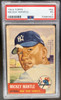 Front of 1953 Topps Mickey Mantle #82 HOF PSA 1