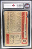 Back of 1954 Bowman Mickey Mantle #65 HOF KSA Authentic