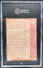 Back of 1964 Topps Mickey Mantle #50 HOF SGC Authentic