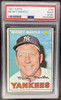 Front of 1967 Topps Mickey Mantle #150 HOF PSA 2 (MK)