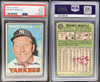 1967 Topps Mickey Mantle #150 HOF PSA 2 (MK) front and back of card