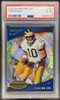 Front of 2000 Quantum Leaf Tom Brady #343 RC PSA 6