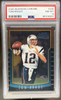 Front of 2000 Bowman Chrome Tom Brady #236 RC PSA 8