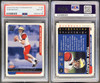 2000 Pacific Paramount Tom Brady #138 RC PSA 8 front and back of card