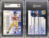 2000 SkyBox Impact Tom Brady #27 RC SGC 7 front and back of card