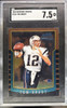 Front of 2000 Bowman Chrome Tom Brady #236 RC SGC 7.5