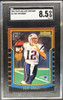 Front of 2002 Topps Gallery Heritage Tom Brady #GH-TBR SGC 8.5