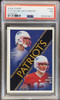 Front of 2000 Fleer Tradition Tom Brady / David Stachelski #352 Glossy RC PSA 7