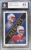 Front of 2000 Fleer Tradition Tom Brady / David Stachelski #352 Glossy RC BGS 4.5