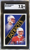 Front of 2000 Fleer Tradition Tom Brady / David Stachelski #352 Glossy RC SGC 7.5