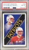 Front of 2000 Fleer Tradition Tom Brady / David Stachelski #352 RC PSA 8