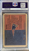 Back of 2000 Fleer Tradition Tom Brady / David Stachelski #352 RC PSA 8