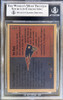 Back of 2000 Fleer Tradition Tom Brady / David Stachelski #352 RC BGS 8