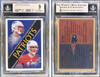 2000 Fleer Tradition Tom Brady / David Stachelski #352 RC BGS 9 front and back of card