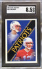 Front of 2000 Fleer Tradition Tom Brady / David Stachelski #352 RC SGC 8.5