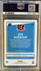 Back of 2020 Panini Donruss Joe Burrow #301 Canvas RC PSA 9