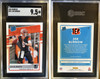 2020 Panini Donruss Joe Burrow #301 Rated Rookie RC SGC 9.5 front and back of card