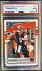 Front of 2020 Panini Donruss Joe Burrow #301 Rated Rookie RC PSA 9