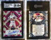 2022 Leaf Metal Draft Caleb Williams #BA-CW1 Pink Wave Auto 14/15 SGC 10/10 front and back of card