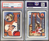 2000 Pacific Aurora Tom Brady #84 Rookie Card PSA 8 — front and back of card