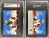 2000 Crown Royale Rookie Royalty Tom Brady #2 SGC 7 — front and back of card