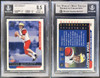 2000 Pacific Paramount Tom Brady #138 Rookie Card BGS 8.5 — front and back of card