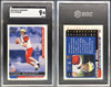 2000 Pacific Paramount Tom Brady #138 Rookie Card SGC 9 Cert 6487085 — front and back of card
