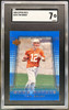 2000 Upper Deck Tom Brady #254 Rookie Card SGC 7 — front of card
