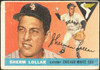 1955 Topps Sherm Lollar #201 Chicago White Sox High Number Low Grade - Creases front of card