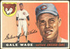 1955 Topps Gale Wade #196 Chicago Cubs High Number Low Grade - Creases — Example A front of card