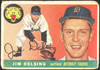 1955 Topps Jim Delsing #192 Detroit Tigers High Number Low Grade - Creases Example A front of card