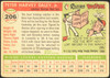 1955 Topps Pete Daley #206 Boston Red Sox RC High Number Low Grade - Creases back of card