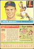 1955 Topps Pete Daley #206 Boston Red Sox RC High Number Low Grade - Creases — Example A front and back of card