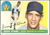 1955 Topps Dean Stone #60 Washington Senators Fair front of card