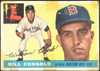 1955 Topps Billy Consolo #207 Boston Red Sox High Number Low Grade - Creases front of card