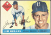 1955 Topps Jim Hughes #51 Brooklyn Dodgers Low Grade - Creases front of card